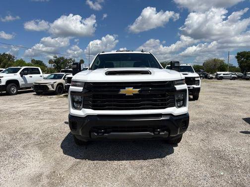 Summit White 2026 Chevrolet Silverado 3500 Crew Cab, Standard Bed, WT, 4WD