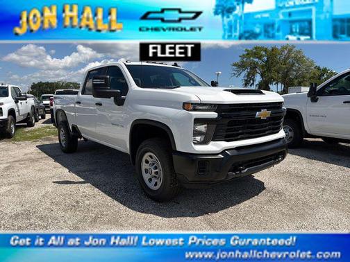 Summit White 2026 Chevrolet Silverado 3500 Crew Cab, Standard Bed, WT, 4WD