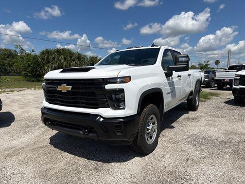 Summit White 2026 Chevrolet Silverado 3500 Crew Cab, Standard Bed, WT, 4WD