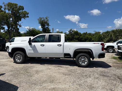 Summit White 2026 Chevrolet Silverado 3500 Crew Cab, Standard Bed, WT, 4WD