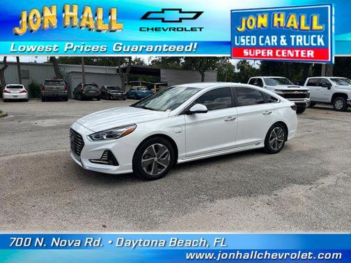 Hyper White 2019 Hyundai Sonata Plug-In Hybrid Base
