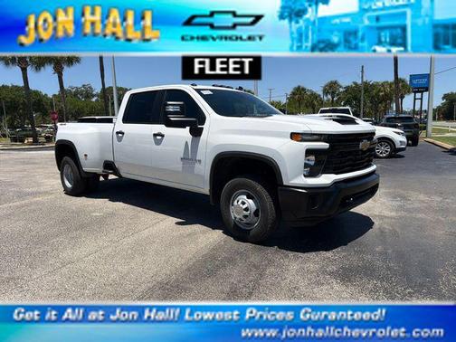 Summit White 2026 Chevrolet Silverado 3500 Crew Cab, Long Bed, WT Dual Rear Wheel, RWD