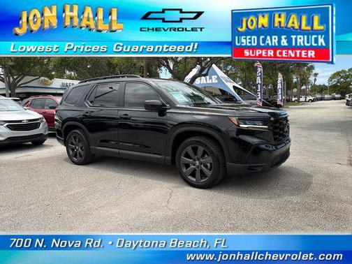 Crystal Black Pearl 2025 Honda Pilot Sport