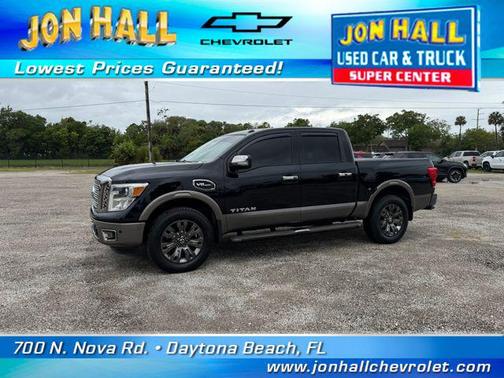 Magnetic Black 2017 Nissan Titan Platinum Reserve
