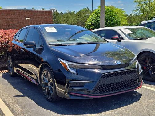 Midnight Black Metallic 2023 Toyota Corolla Hybrid SE Infrared