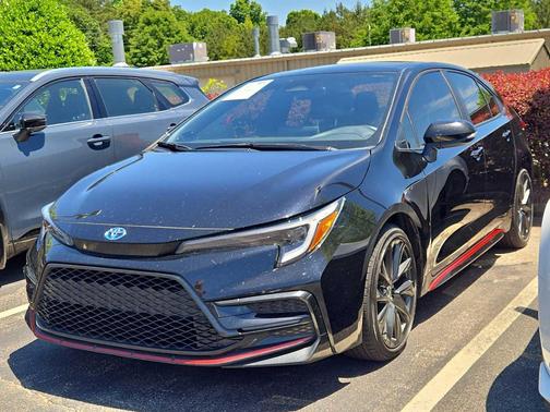 Midnight Black Metallic 2023 Toyota Corolla Hybrid SE Infrared