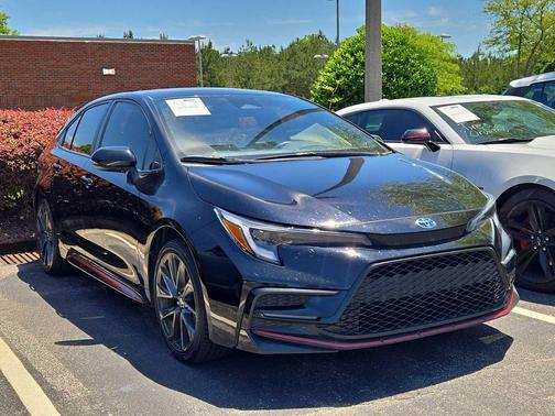 Midnight Black Metallic 2023 Toyota Corolla Hybrid SE Infrared