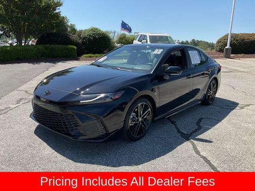Midnight Black Metallic 2025 Toyota Camry XSE