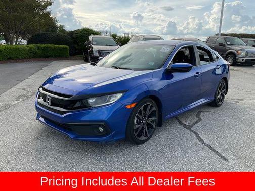 Aegean Blue Metallic 2020 Honda Civic Sport