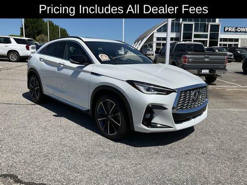 Radiant White 2025 INFINITI QX55 LUXE