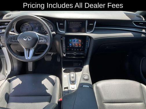 Radiant White 2025 INFINITI QX55 LUXE