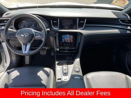 Radiant White 2025 INFINITI QX55 LUXE