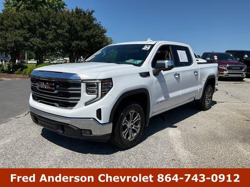 Summit White 2024 GMC Sierra 1500 SLT