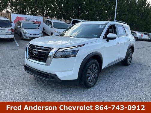 Glacier White 2025 Nissan Pathfinder SV FWD