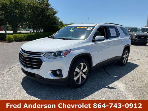 Summit White 2020 Chevrolet Traverse LT Leather
