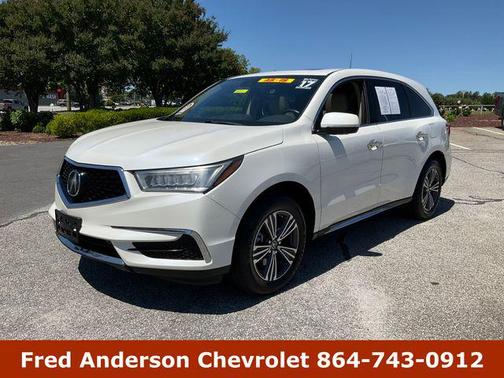 White Diamond Pearl 2017 Acura MDX 3.5L