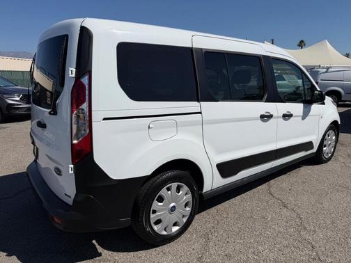 Frozen White 2020 Ford Transit Connect Passenger Van