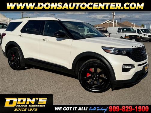 Star White Metallic Tri-Coat 2022 Ford Explorer ST