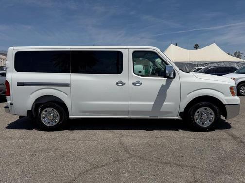 Glacier White 2015 Nissan NV Passenger NV3500 HD S V8