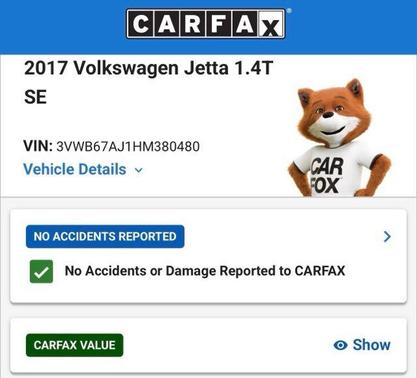 Platinum Gray Metallic 2017 Volkswagen Jetta 1.4T SE