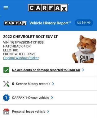 2022 Chevrolet Bolt EUV LT