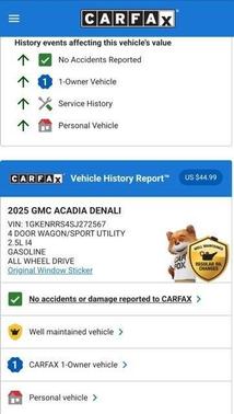 2025 GMC Acadia Denali