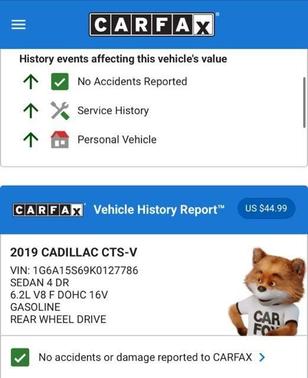 2019 Cadillac CTS-V Base