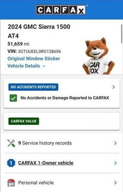 Volcanic Red 2024 GMC Sierra 1500 AT4