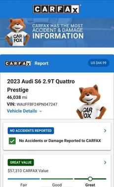 Daytona Gray Pearl Effect 2023 Audi S6 2.9T quattro Premium