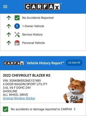 2022 Chevrolet Blazer RS