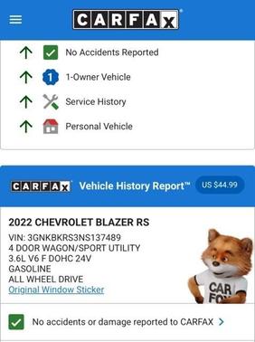 2022 Chevrolet Blazer RS
