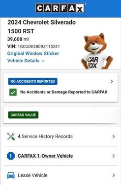 Summit White 2024 Chevrolet Silverado 1500 RST