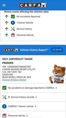 2021 Chevrolet Tahoe Premier