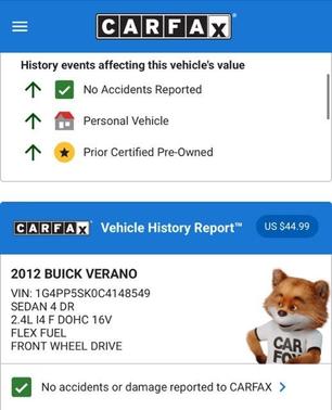2012 Buick Verano Base