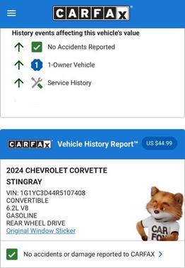 2024 Chevrolet Corvette Stingray w/3LT