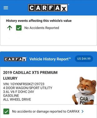 2019 Cadillac XT5 Premium Luxury