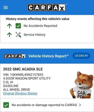 2022 GMC Acadia SLE