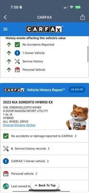 2023 Kia Sorento Hybrid EX