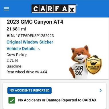 2023 GMC Canyon AT4