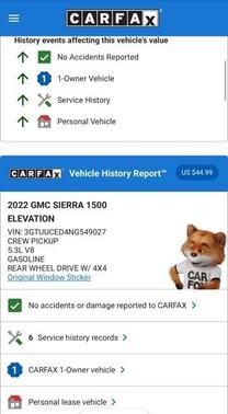 2022 GMC Sierra 1500 Elevation