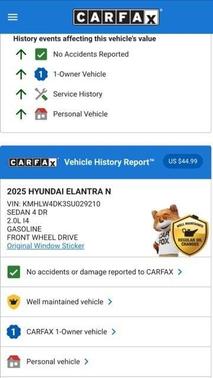 2025 Hyundai ELANTRA N Base