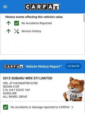 2015 Subaru WRX STI Limited