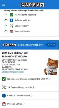 2021 GMC Sierra 1500 Elevation