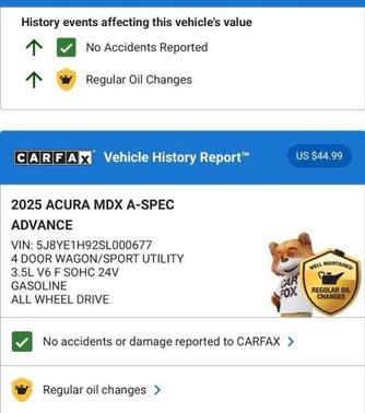 2025 Acura MDX A-Spec Advance