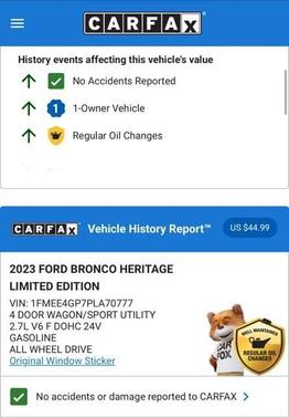 2023 Ford Bronco Heritage Limited Edition