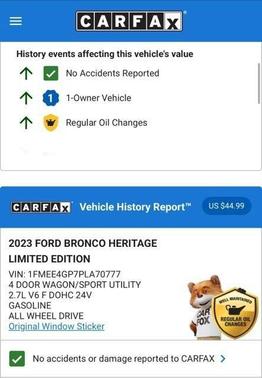 2023 Ford Bronco Heritage Limited Edition