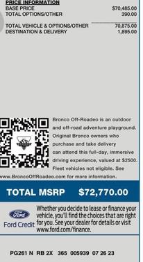 2023 Ford Bronco Heritage Limited Edition