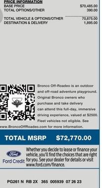 2023 Ford Bronco Heritage Limited Edition