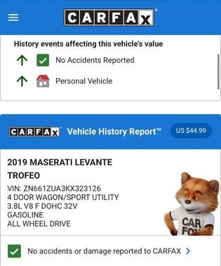 2019 Maserati Levante Trofeo