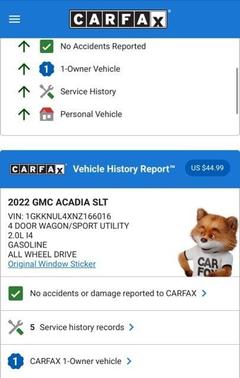 2022 GMC Acadia SLT